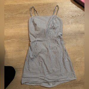 Kendall & Kylie blue and White Striped short Dress